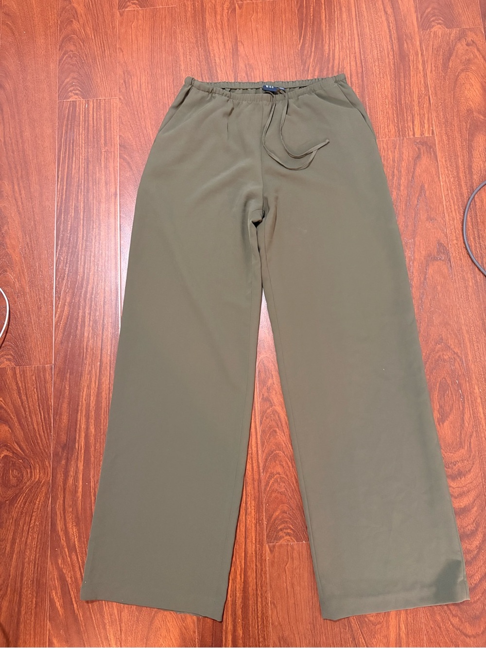 Gap Olive Green Wide Leg Pants Size Small Tall